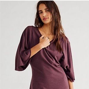 Free People Beach “Skylar” hemp/cotton maxi dress. Large. NWOT